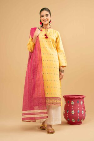 Nishat Original - 2-Piece Vibrant Yellow Printed Suit