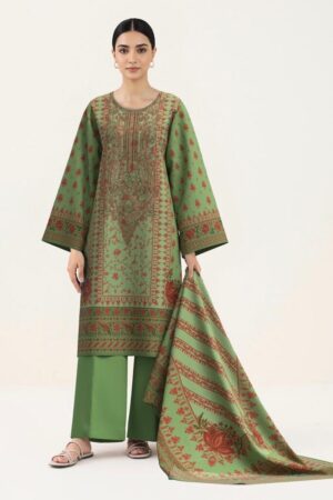 Elegant Green Printed Kurta Set with Dupatta